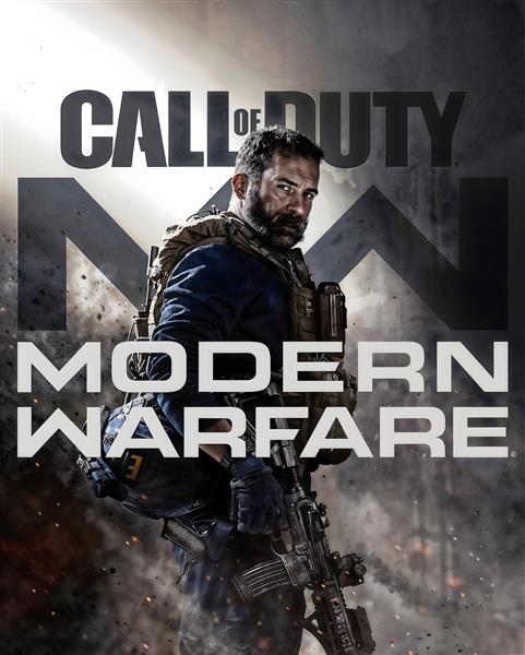 پوستر بازی ندای وظیفه مدرن وارفر با شخصیت کاپیتان پرایس برای اتاق جوان