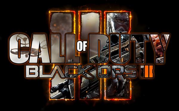 طرح سه بعدی لوگوی بازی ندای وظیفه با افکت جنگی برای پوستر اتاق جوان