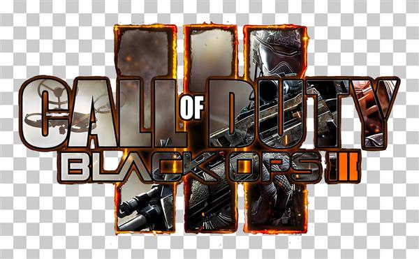 طرح سه بعدی لوگوی بازی ندای وظیفه با سبک نظامی برای پوستر اتاق نوجوان