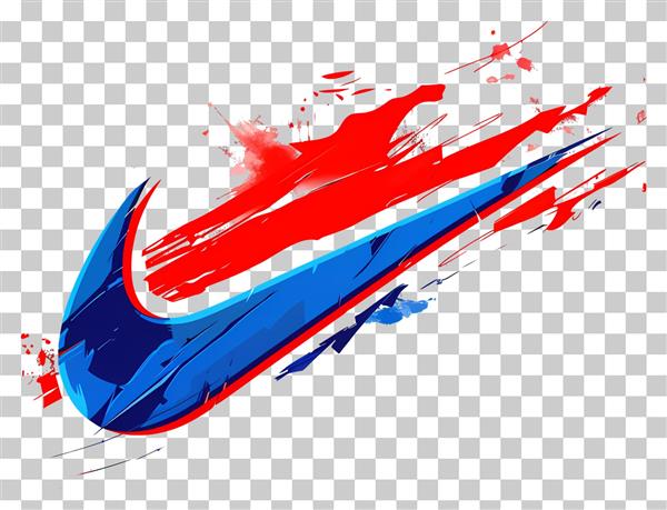 طرح لوگوی نایک آبرنگی با کیفیت بالا برای چاپ روی ماگ و تیشرت