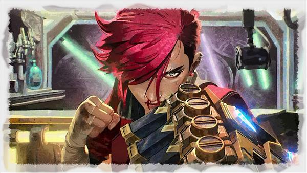 طرح نقاشی وای آرکین در حال مبارزه با دستکش‌های آهنی