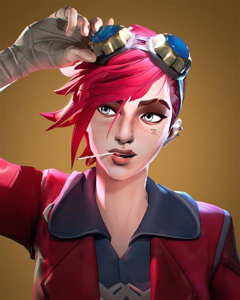 عکس سه بعدی وای آرکین با چوب آبنبات برای چاپ روی تابلو نوجوان