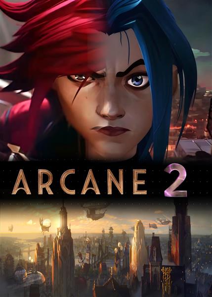 طرح دو طرفه وای و جینکس برای پوستر فصل دوم آرکین با کیفیت بالا