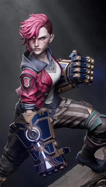 عکس سه بعدی وای آرکین در حالت ایستاده برای پوستر اتاق گیمرها