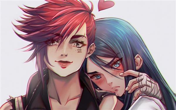 طرح فانتزی و عاشقانه وای و کیتلین آرکین برای چاپ روی کوسن