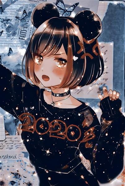 طرح دختر انیمه‌ای شیک و مدرن برای چاپ روی ماگ و کوسن دکوراسیون