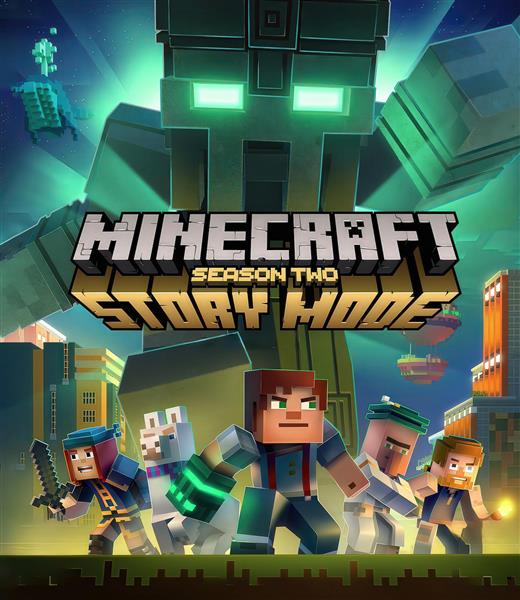 پوستر فصل دوم بازی ماینکرافت استوری مود با غول بزرگ پشت سر