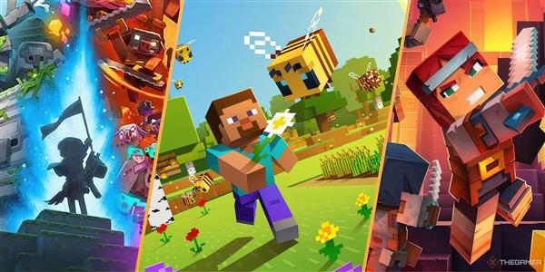 تصویر سه‌گانه بازی‌های ماینکرافت (کلاسیک، لجندز، دانجنز) برای چاپ