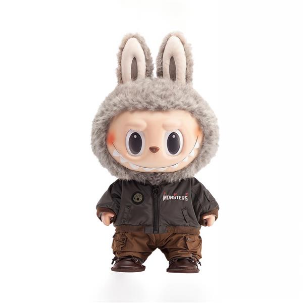 طرح لبوبو با لباس تیره پشمی برای چاپ روی ماگ و کوسن با تم زمستانی