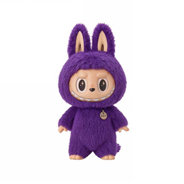 طرح لبوبو بنفش پشمالو مینیمال برای چاپ روی ماگ و لوازم دکوراسیون