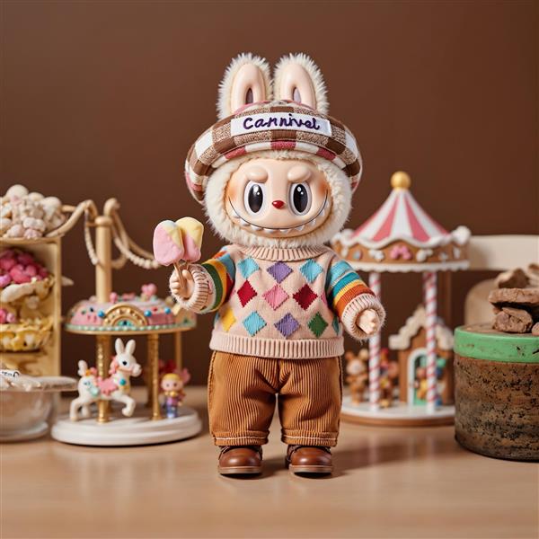 تابلو دکوراتیو لبوبو در کارناوال و چرخ‌وفلک اسباب‌بازی