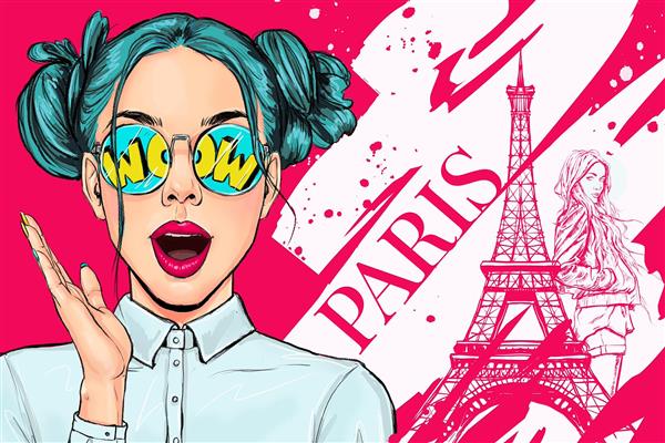 پوستر دیواری بوتیک شیک زنانه با طراحی بسیار خاص و نوشته ی مرتبط