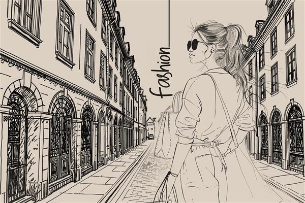 پوستر دیواری سه بعدی بوتیک زنانه مینیمال مناسب دکور