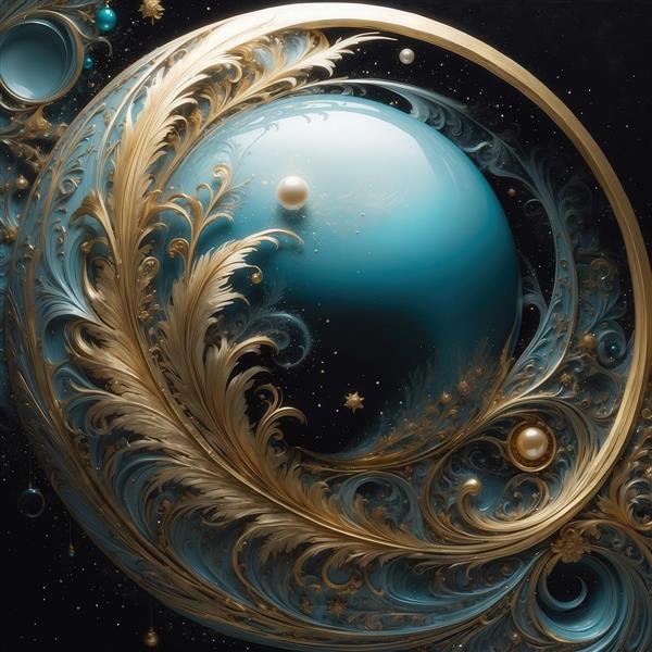 عکس گل رز طلایی و برگ انجیری آبی برای تابلو دکوراتیو شیک