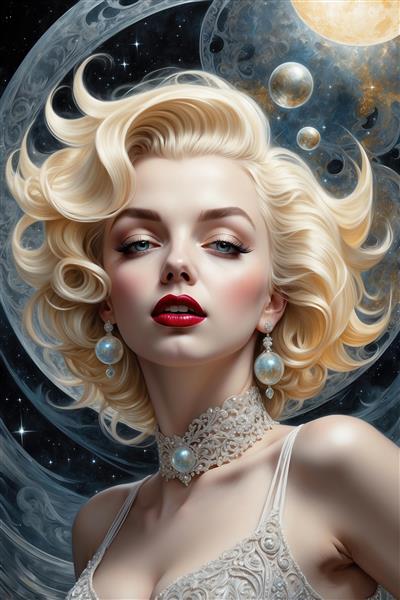 تصویر مریلین مونرو فانتزی باکیفیت برای چاپ روی تابلو