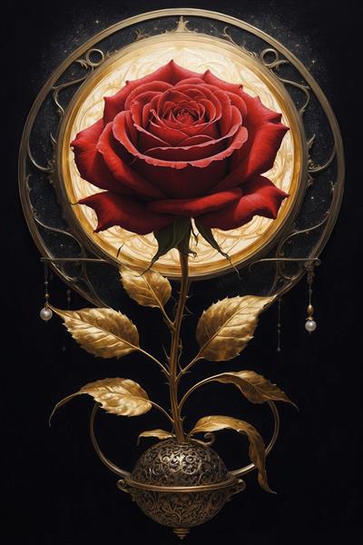 عکس گل رز قرمز کلاسیک برای تابلو دکوراتیو نشیمن