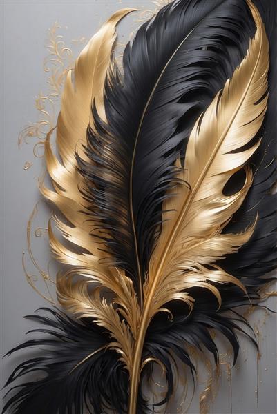 عکس پر طلایی ظریف و مشکی برای چاپ محصولات دکوراتیو