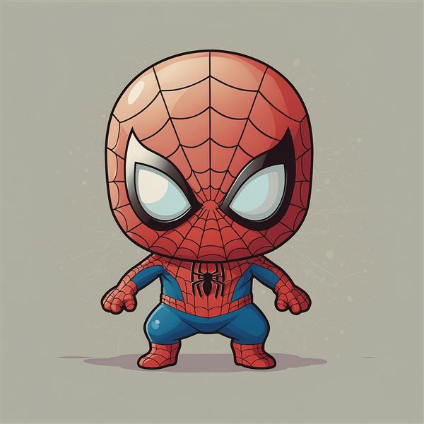 عکس مرد عنکبوتی فانتزی با چشمان آبی روشن