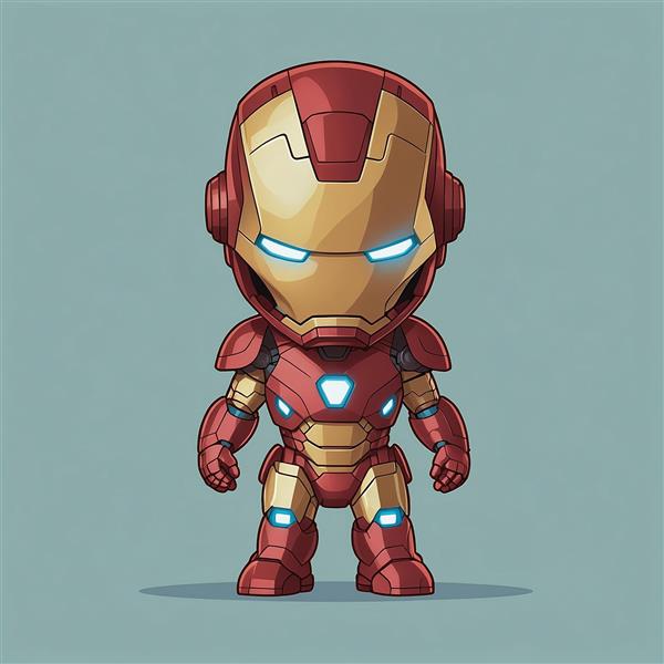 عکس شخصیت مرد آهنی با استایل چبی باکیفیت