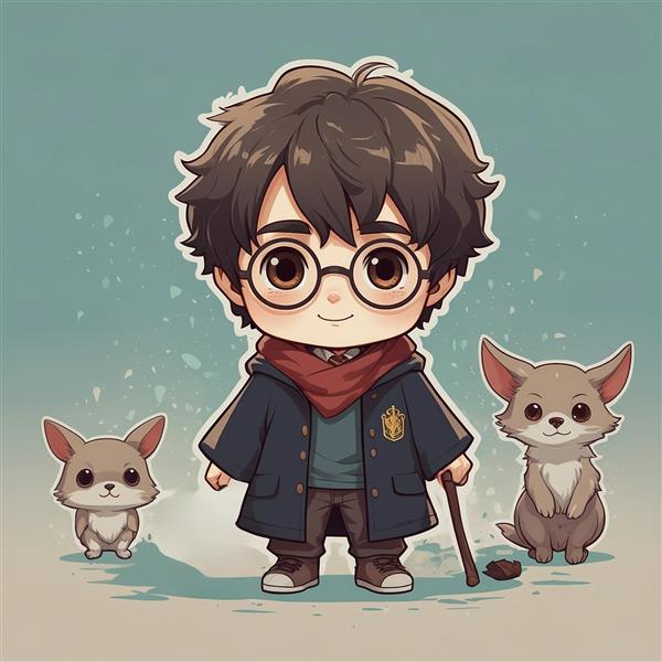 عکس هری پاتر فانتزی با موجودات جادویی و چوب‌دستی