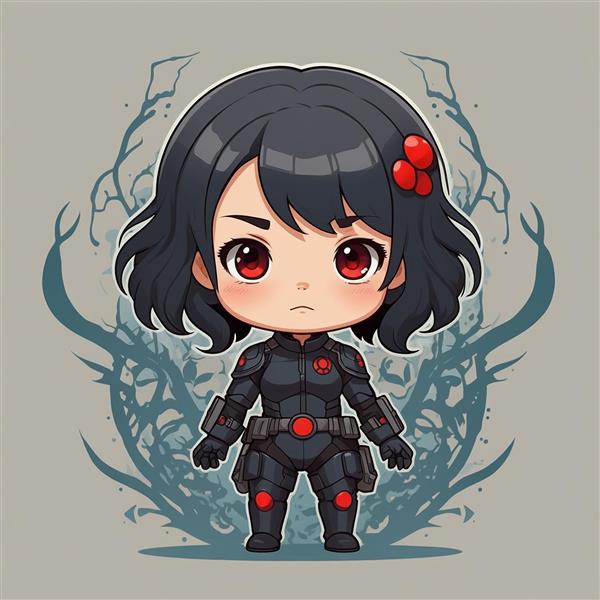 تصویر کاراکتر دختر جنگجو فانتزی با لباس زرهی