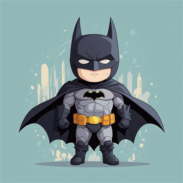 طرح بتمن فانتزی با شنل باز و استایل قدرتمند