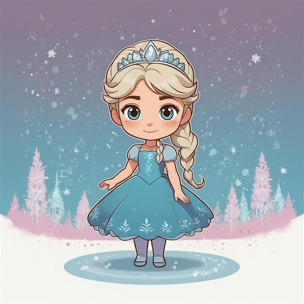 طرح السا فانتزی در زمستان برفی با کیفیت بالا