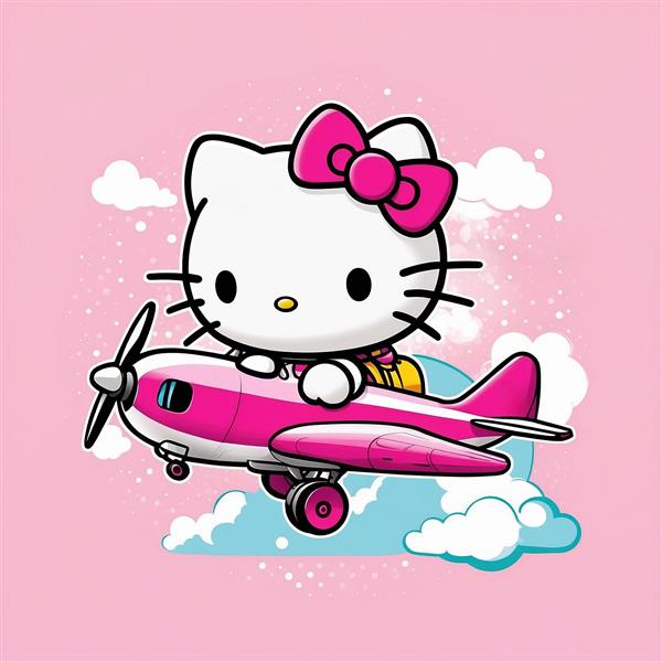 عکس کیتی خلبان در میان ابرها