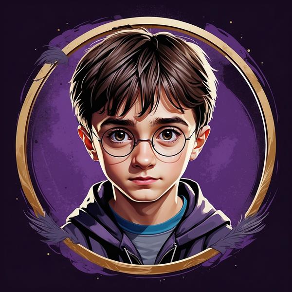 عکس هری پاتر فانتزی با کلاه و جزئیات گرافیکی