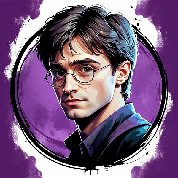 عکس هری پاتر بزرگسال با عینک و استایل کلاسیک