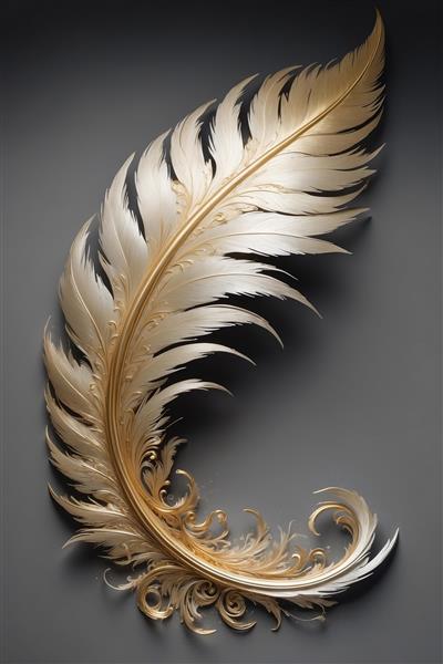 طرح پر سفید و طلایی با نقوش اسلیمی در پایین