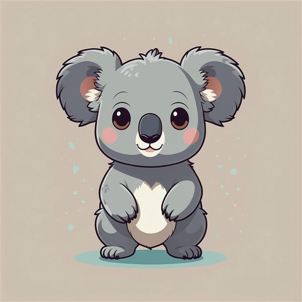 عکس کوالا فانتزی نشسته با طراحی مینیمال و زیبا