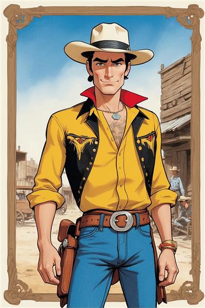 عکس لوک خوش‌شانس باکیفیت در فضای غرب وحشی