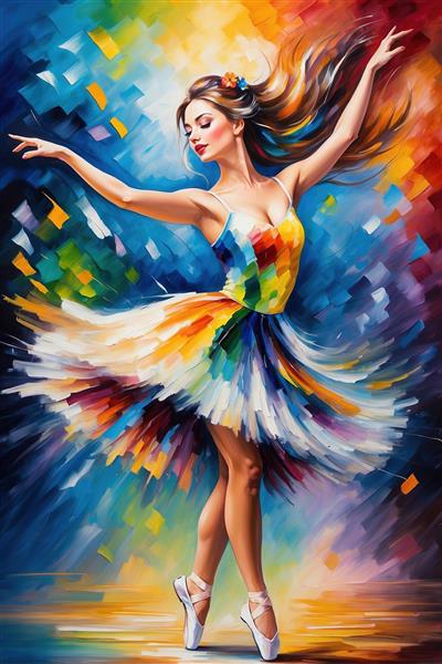 عکس بالرین فانتزی در حال چرخش باکیفیت