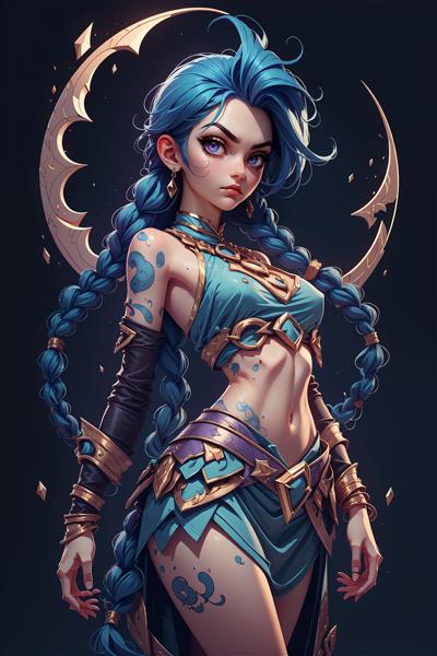 عکس جینکس فانتزی با نماد ماه داسی شکل