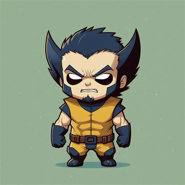 تصویر وولورین بدون ماسک با موهای نامرتب و خشمگین