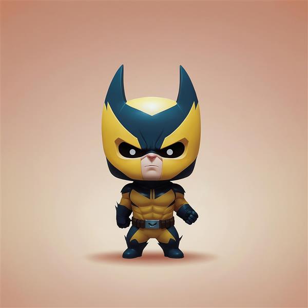 عکس وولورین فانتزی با ماسک بزرگ و استایل خاص