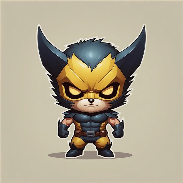 طرح سر ولورین فانتزی با جزئیات دقیق