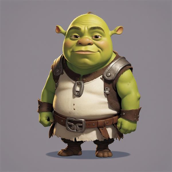 تصویر شرک فانتزی با زره چرمی و فلزی باکیفیت