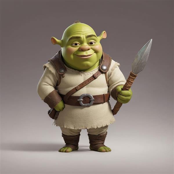 عکس شرک فانتزی در حال حمل نیزه باکیفیت