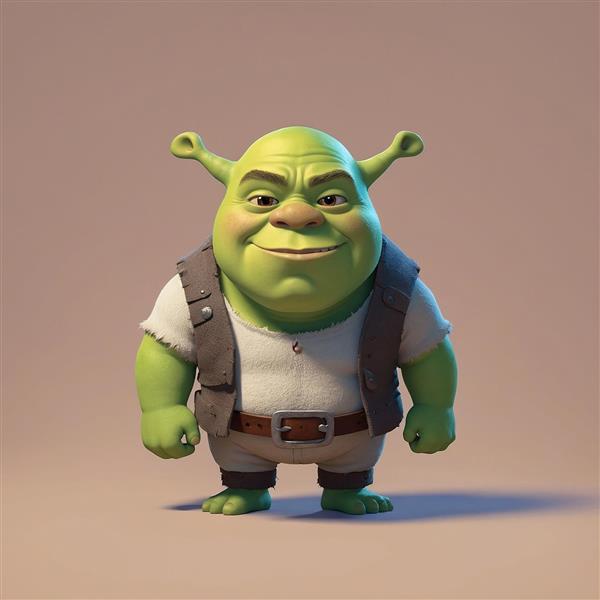 عکس شرک فانتزی با جلیقه قهوه‌ای و کیفیت بالا