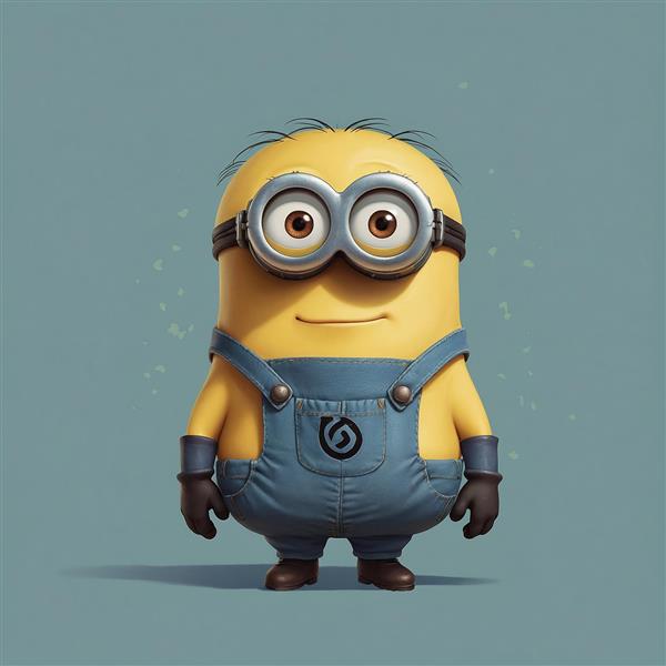 عکس مینیون کارتونی با لبخند ملایم و کیفیت بالا
