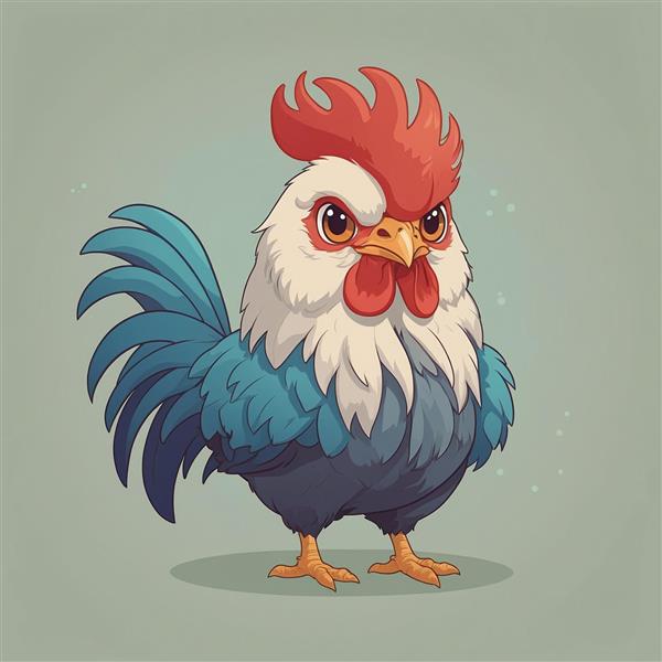 طرح دایناسور نارنجی فانتزی مینیمال برای استیکر و پوستر