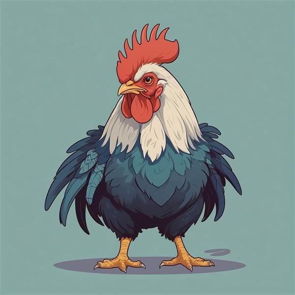 تصویر جوجه خروس کارتونی بانمک مناسب برای چاپ