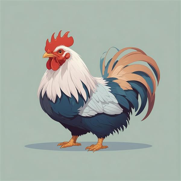 تصویر خروس با ابهت و باکیفیت برای تابلو دکوراتیو