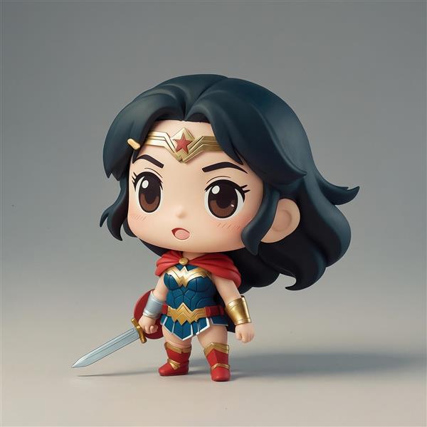 عکس واندر ومن فانتزی با شمشیر و سپر برای اتاق پسرانه