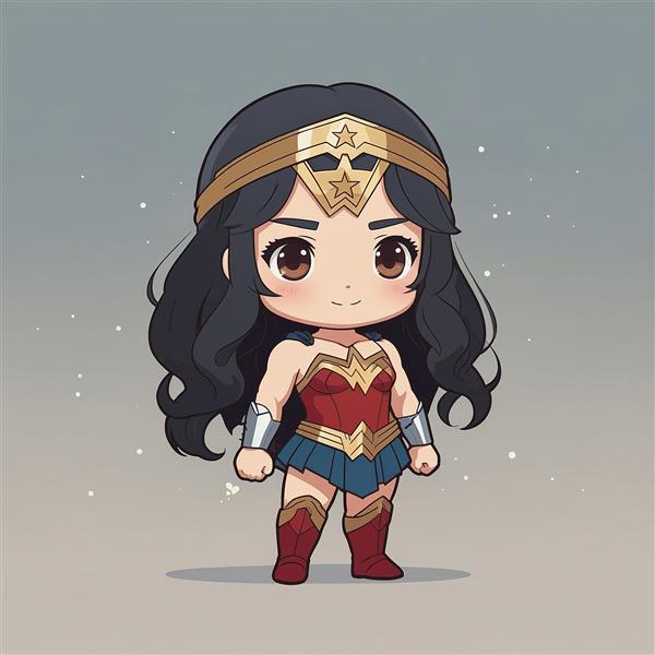 عکس واندر ومن ایستاده فانتزی برای تابلو اتاق خواب دخترانه