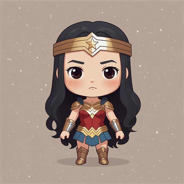 عکس واندر ومن کارتونی زیبا برای چاپ روتختی و پرده