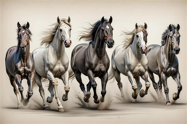 نقاشی دو طاووس زیبا در منظره جنگل و آبشار، سبک کلاسیک و رویایی، مناسب برای دکوراسیون سالن پذیرایی، لابی هتل‌های سنتی و رستوران‌ها، ایده آل برای پوستر دیواری منظره و تابلوهای نفیس