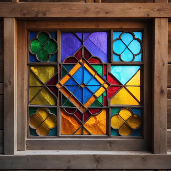 طرح گره چینی و شیشه‌های رنگی قدیمی ویژه چاپ کوسن و شلف‌های تزیینی در هتل‌های سنتی